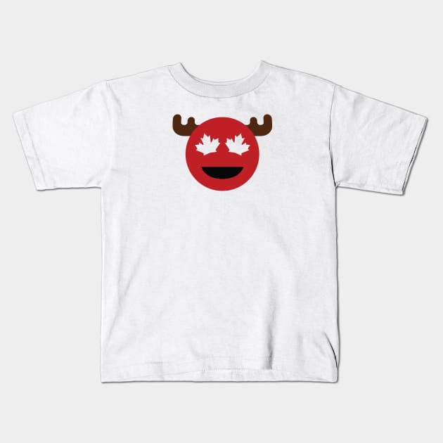 Canada Emoji - Red Kids T-Shirt by philroy